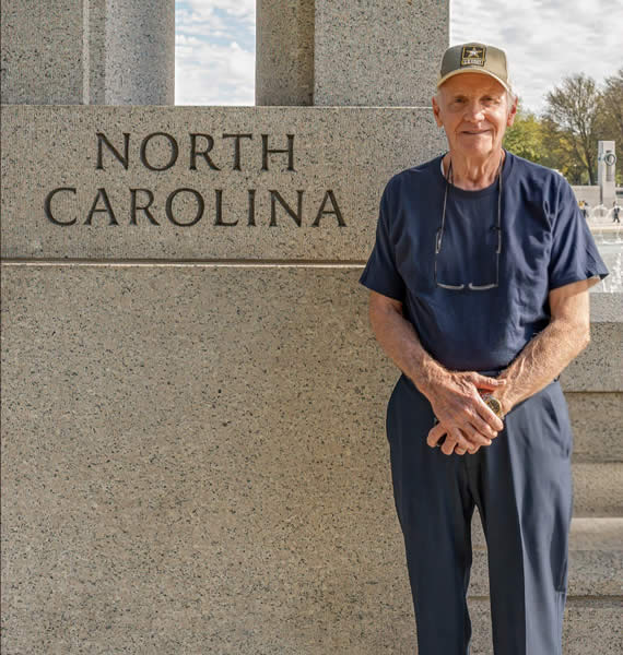 North Carolina Veteran at Memorial